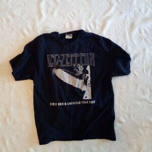 Led Zeppelin  First North American Tour 1969 And  U2 Elevation Tee Shirts
